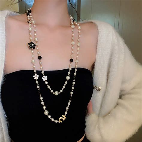 chanel necklace dupes|coco Chanel knockoff jewelry.